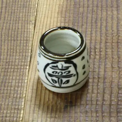 Japanese Lid Rest 23-1 Bottle Label Style Futaoki Antique