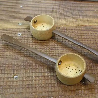 Bamboo Tea Strainer No. 2 with Bamboo Handle - 1 piece