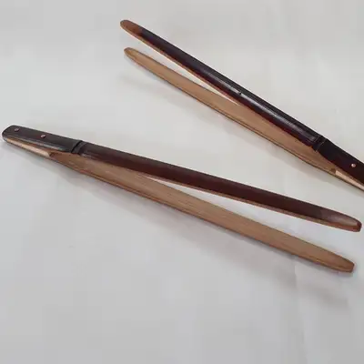Premium Bamboo Tea Cup Tongs - 1 Piece
