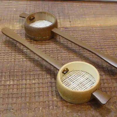 Bamboo Ramie Tea Strainer No. 1 (1 piece) / Bamboo Handle / Tea Tool