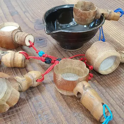 Bamboo Flower Strainer - 1pc / Bamboo Tea Strainer / Insert-Type Infuser