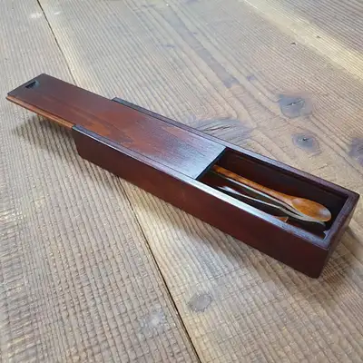 Portable Tea Tool Storage Box - Wooden Tea Ceremony Organizer Carrying Case