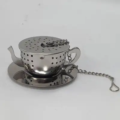 Flat Teapot Tea Infuser Filter Strainer