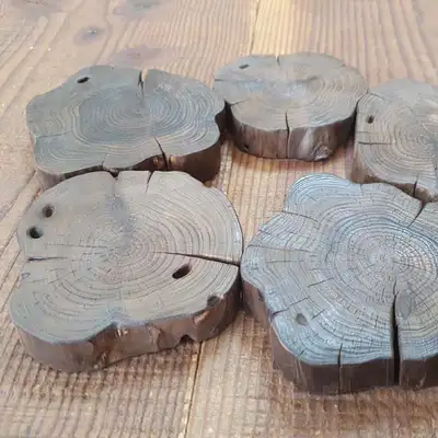 Domestic Incense Wood Coaster - Medium Size Tea Cup Coaster 1pc