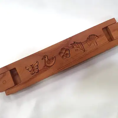 Handcrafted Dasik Mold 5-Cavity 2-Tier Size 2 - Tea Ceremony Class Etiquette Room Experience Learning Dasik Press