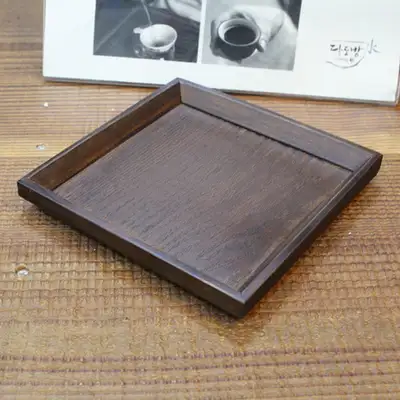 Square Wooden Tray (Medium) / Tea Bowl Stand