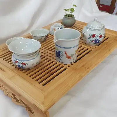 Bamboo Lattice Tea Tray (Daban) 450 Compatible Size