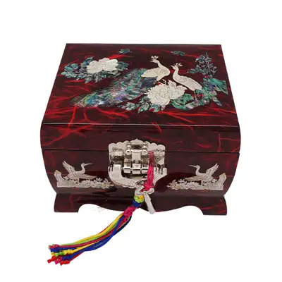 [韩纸] 音乐6号 二层 - 孔雀(红)
