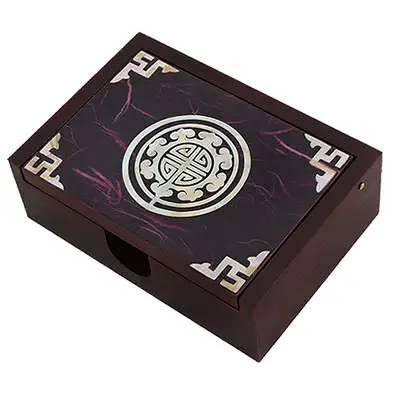 螺鈿漆器 韓紙 名刺入れ 伝統文様 保