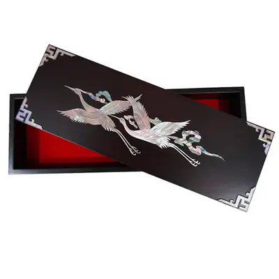【分離型】多用途長方形ジュエリーボックス - 松鶴