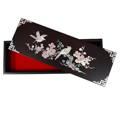 【分離型】多用途長方形ジュエリーボックス - 梅花