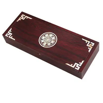 螺鈿漆器象嵌筆筒 伝統文様