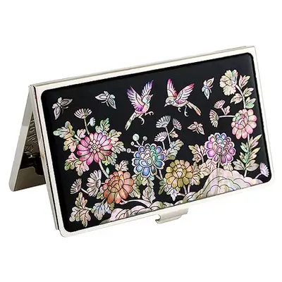 螺鈿漆器 名刺ケース 花鳥