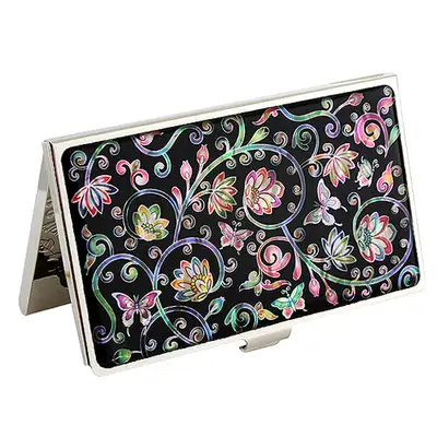 螺鈿漆器 名刺ケース つるの花