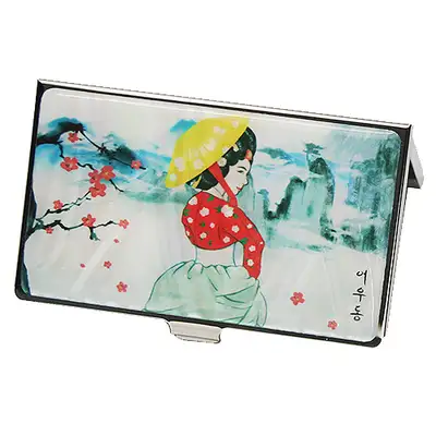螺鈿漆器 名刺ケース オウドン