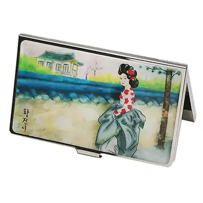 螺鈿漆器 名刺ケース 黄真伊