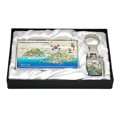 貝殻細工 名刺 キー2種 独島