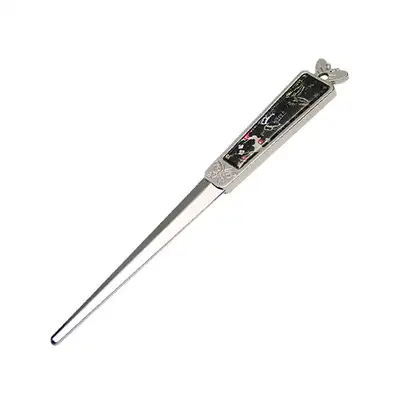 Letter Opener Plum Butterfly 1 Black