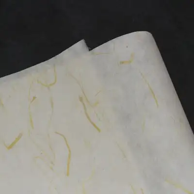Handmade Leaf-Embedded Hanji Paper Set (5 sheets)