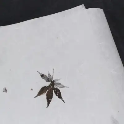 Natural Maple Leaf Mulberry Paper (5 sheets)