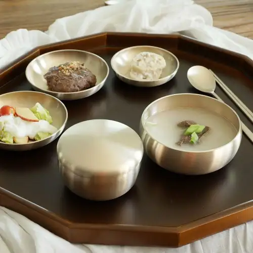 Myeongseong Yugi Bangja Yugi Shinok Tableware 1-Person Bansang Rice Bowl Set — 1