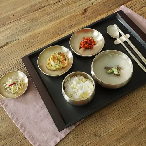 Myeongseong Yugi Bangja Yugi Shinok Tableware 1-Person Bansang Rice Bowl Set — 4