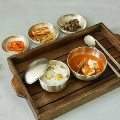 明成有機 方鍮有機 1人半相基セット 有機食器 有機食器セット