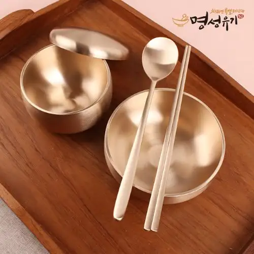 [Myeongseong Yugi] Minsu Spoon and Chopsticks Set (1 pair)