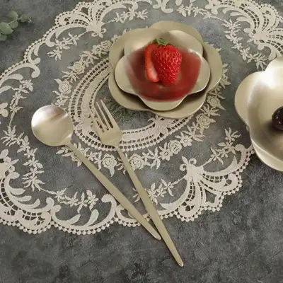 明成유기 luna 洋食器 デザートスプーンフォーク カトラリーセット