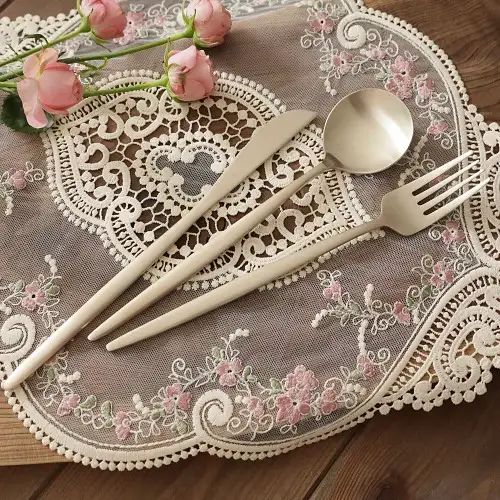 Myeongseong Yugi Luna Western Cutlery 3-Piece Set (Spoon, Fork, Knife) — 1