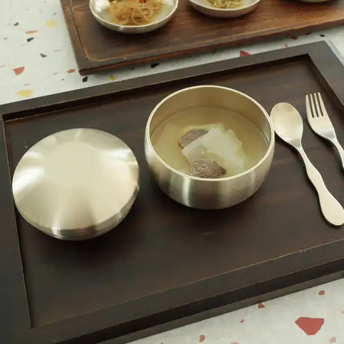 Myungsung Bangja Infant Tableware Set - Bowl & Spoon/Fork Set — 4