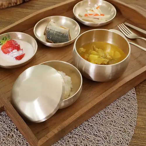 Myeongseong Yugi Bangjja Children's Rice Bowl and Soup Bowl Yugi Dinnerware Set — 5