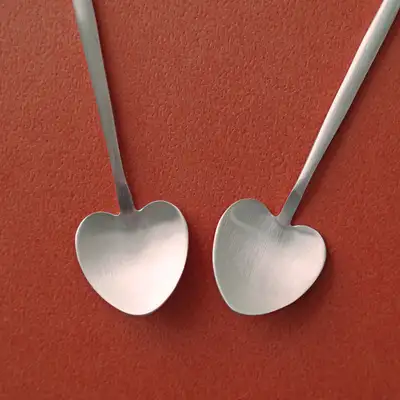 Bangja Yugi Heart Ice Cream Spoon 2-Piece Set