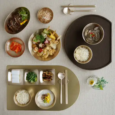 方磁有器 春の日 2人用半床机セット