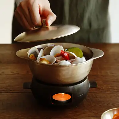 Bangjja Yugi Traditional Brass Cooking Pot