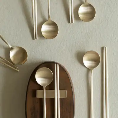 Bangjja Bronze Spoon Set Moon Design 5 Piece