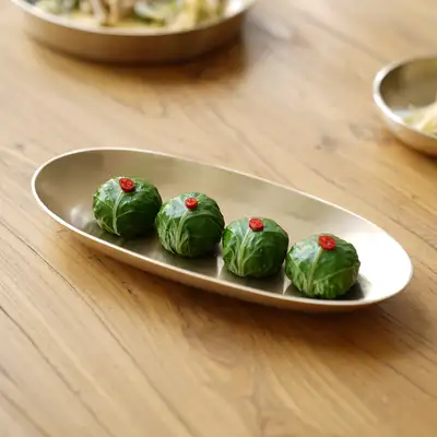 方字鋳物 鋳物皿 楕円皿