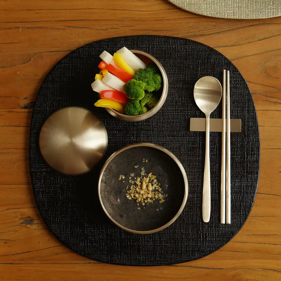 Domestic-Made Lacquer Square Tray Black — 3