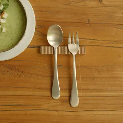 Bangja Yugi Bronze Baby Spoon and Fork 2-Piece Set