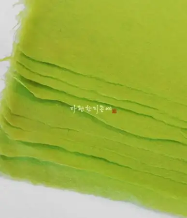 伝統韓紙-柔緑色