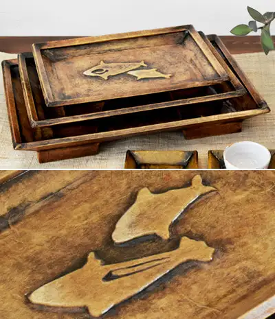 Rock Carving Tea Table