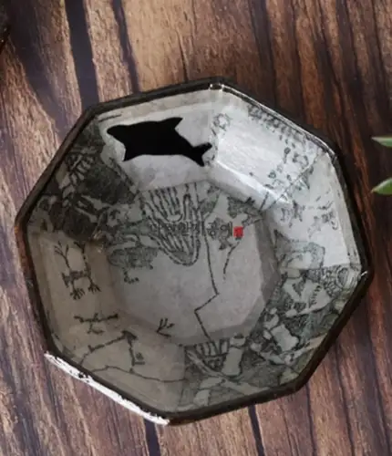 Rock Carving Concave Tea Coaster — 2