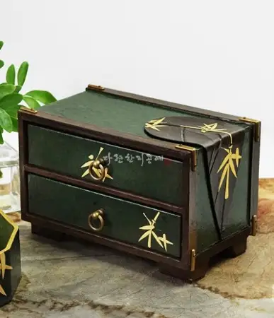 Ulsan Shipri Bamboo Forest Mini Drawer Cabinet (2-Tier)
