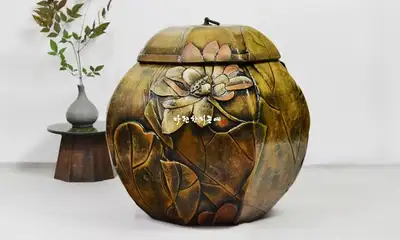 Lotus Pattern Hanji Rice Container 40kg