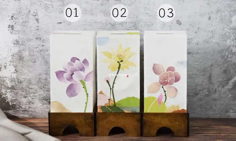 Lotus Hanji Lamp 3 Types