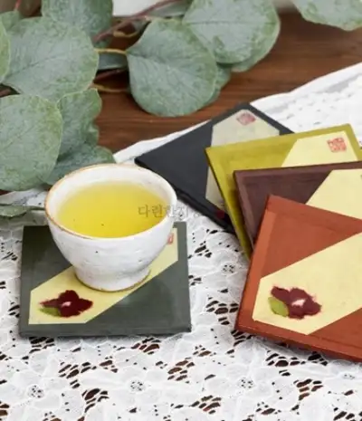 五色茶碗敷き
