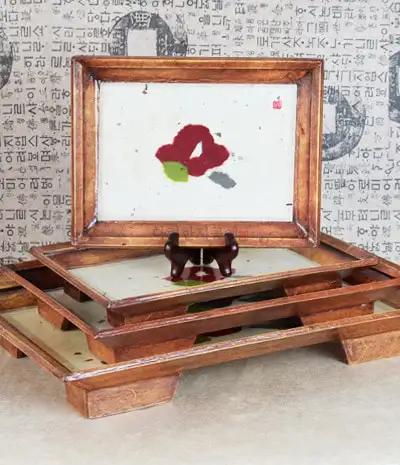 Flower Pattern Tea Tray