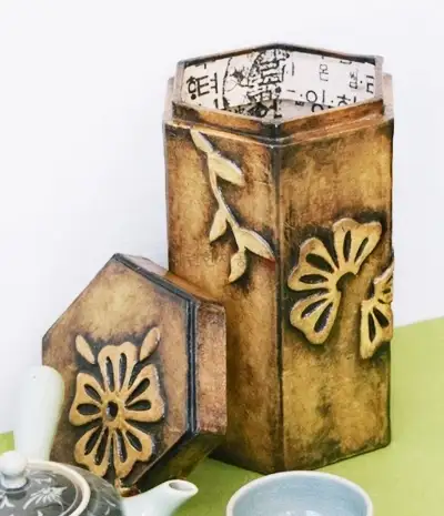 Gosek Wildflower Tea Caddy Large