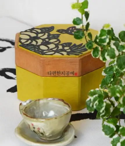 Butterfly Pattern Tea Caddy (Small)