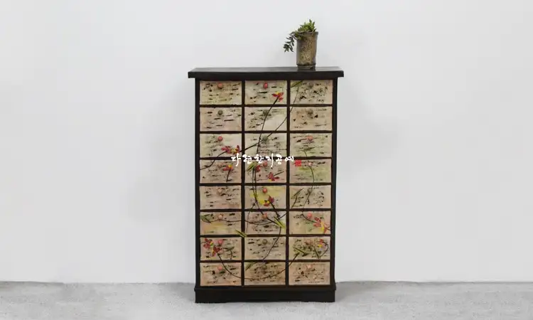 Lotus Blooming, Drawer Cabinet